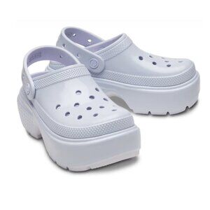 CROCS Dreamscape/Light Blue Stomp High Shine Clog, size 6